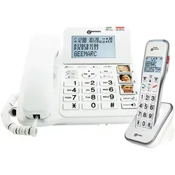 Geemarc AmpliDect Combi 596 Seniorentelefon mit Mobilteil