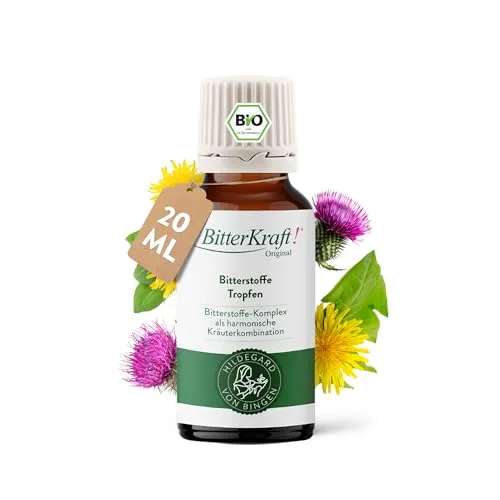Bitterkraft Original Bitterstoff-Tropfen – Hochdosiert, Bio zertifiziert, Hildegard von Bingen Rezeptur