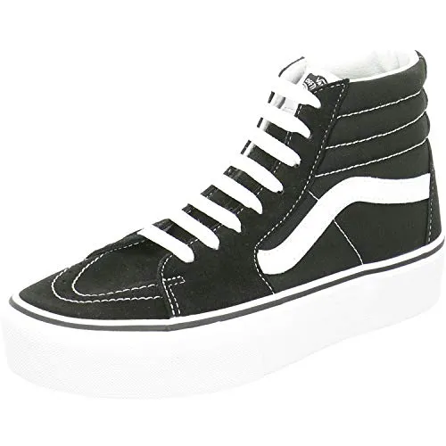Vans SK8-Hi Platform 2 - Hohe Damen Sneaker - Sneaker für Damen mit 3 cm Plateausohle und UltraCush Lite Fußbett für optimalen Komfort. Der verstärkte Knöchelbereich und die Gummisohle mit Waffelmuster bieten perfekten Halt und Stil.