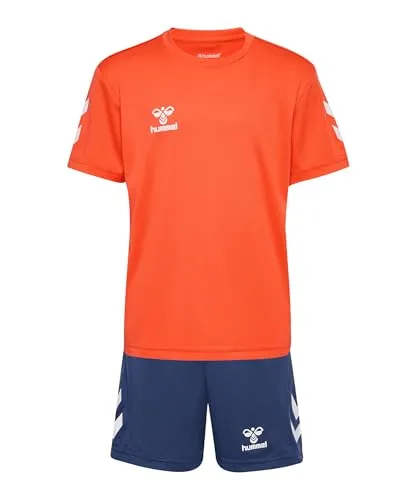hummel Logo Set Trikot Set Kids orange, 12 (152) Kinder von hummel