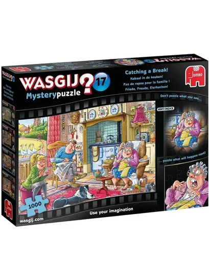 Jumbo | Wasgij Mystery 17 | Friede, Freude, Eierkuchen | 1000 Teile Puzzle Comic
