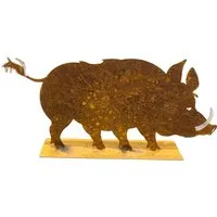 ZGM Rost Deko Wildschwein Fredl