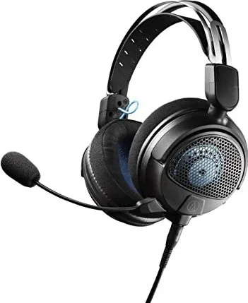 Audio-Technica GDL3 Offenes HI-FI Gaming-Headset Schwarz - Gaming-Headset mit 45-mm-Treibern für hochauflösenden Sound. Ideal für präzise Klanglokalisierung und lange Sessions dank leichtem Design und flexiblem Mikrofon.