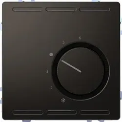 Merten MEG5762-6034 Raumtemperaturregler 230V - Präziser Raumtemperaturregler mit Wechselkontakt, ideal zur optimierten Heizungssteuerung in Wohnräumen.