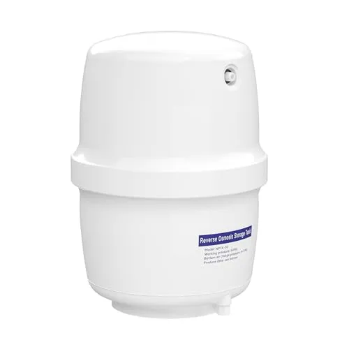 Naturewater 4 G Wassertank (15,14 L) für Umkehrosmose Wasser - Lebensmittelechter Wassertank mit Butylkautschuk-Membran, ideal für die zuverlässige Speicherung von Osmosewasser mit 15,14 Litern Kapazität.