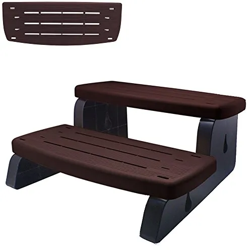 Waterway Whirlpool 2-Stufen Treppe - Robuste Doppelstufen-Einstiegstreppe aus Kunststoff, bis 360 kg belastbar – ideal für Pools und Whirlpools, sorgt für sicheren Zugang und Komfort.