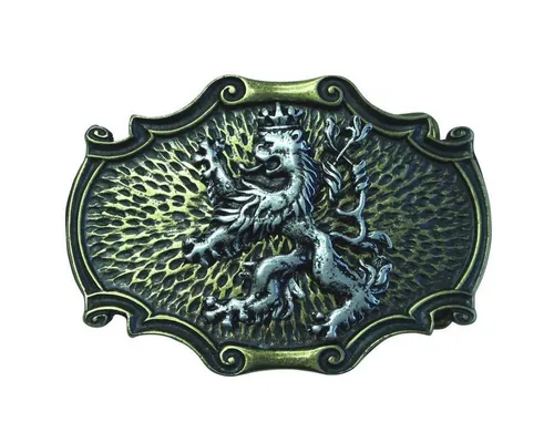 BELTINGER Gürtelschnalle Löwe mit Krone 4,0 cm - Buckle Wechselschließe Gürtelschließe 40mm - F (1-St)