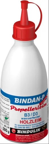 Propellerleim wasserfester Holzleim 280g (26,96€/kg) Bindan-P  950101044