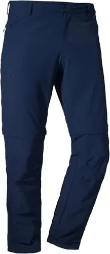 Schöffel Herren Pants Folkstone Zip Off - Bequeme und vielseitige Wanderhose - Wanderhosen mit Zip-Off Funktion: Verwandeln Sie die leichte Sommerhose einfach in eine Bermuda. 4-Wege-Stretch Material sorgt für optimale Bewegungsfreiheit und hohen Komfort.