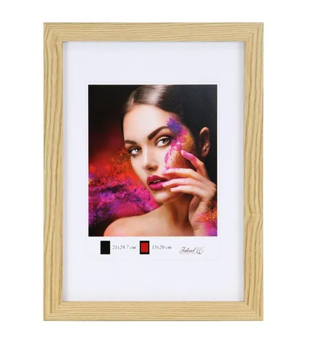 IDEAL TREND Bilderrahmen Holz Bilderrahmen Lifestyle Plexi Foto Rahmen Collage Wanddeko Poster