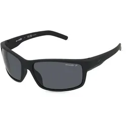 Arnette 0AN4202 FASTBALL Herren-Sonnenbrille - Sportbrillen mit robustem Kunststoff-Gestell und grau getönten Polycarbonat-Gläsern, ideal für aktive Freizeitgestaltungen und Schutz bei Sonneneinstrahlung.