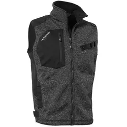 Qualitex® Strick-Fleeceweste PROTECTANO 3XL - Funktionsjacke für kühle Monate, mit strapazierfähigem Obermaterial, herausnehmbarer Kapuze und verstärkten Schultern für optimale Robustheit bei anspruchsvollen Bedingungen.