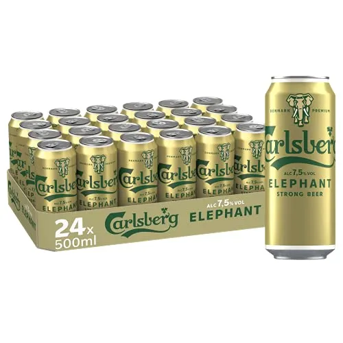 Carlsberg Elephant Starkbier 7,5 % Vol. Dosenbier 0,5 l | 24 Dosen kraftvoller Genuss