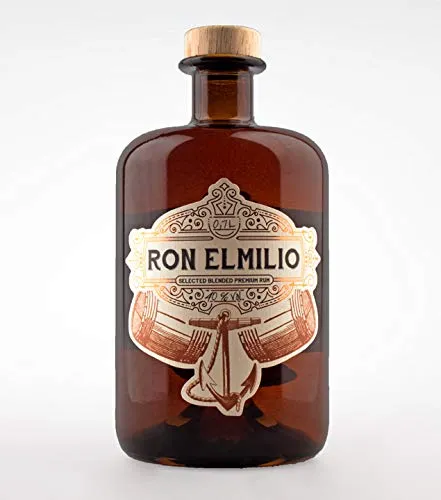 Ron Elmilio Premium Rum - Exklusiver Blended Rum aus Mittelamerika, mit cremigem und voluminösem Geschmack – ideal für Genießer!