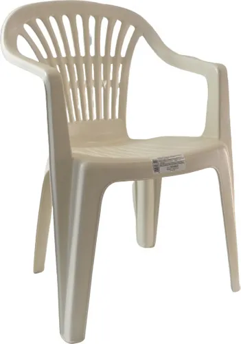 Gartenstuhl Stapelstuhl Terrassenstuhl 4St. Kunststoff Weiß