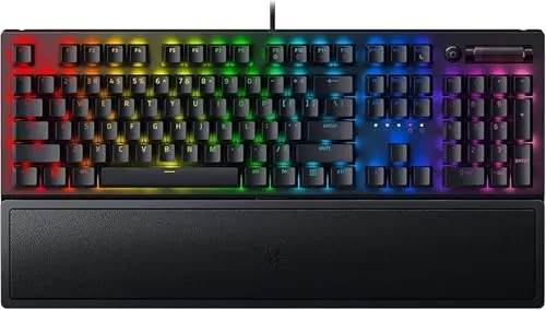 Razer BlackWidow V3 Gaming Tastatur - Beleuchtete Gaming Tastatur mit abnehmbarer Handballenauflage für maximalen Komfort, ideal für lange Spielsessions.
