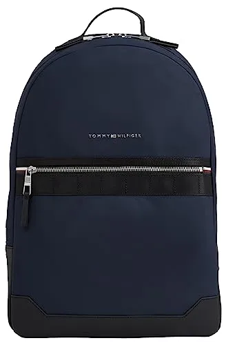 Tommy Hilfiger Herren Rucksack Elevated Nylon - Tagesrucksäcke mit stylischem Design und speziellen Fächern für Laptop und Tablet, perfekt für Alltag und Uni.