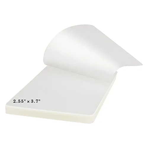 CANLENPK 100 Stück Thermo Laminierfolien 2x90mic, Heißlaminierfolien für Karten Foto, Papierkarte, Visitenkarten Transparente Laminiertaschen (66 x 94 mm)
