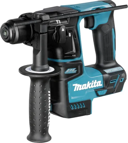 Makita DHR171ZJ Bohrmaschine SDS-Plus 18V LXT - Bohrhammer mit bürstenlosem Motor und 1,2 J Schlagkraft, ideal für anspruchsvolle Bohrarbeiten. Inklusive praktischem Zusatzgriff für besseren Halt.