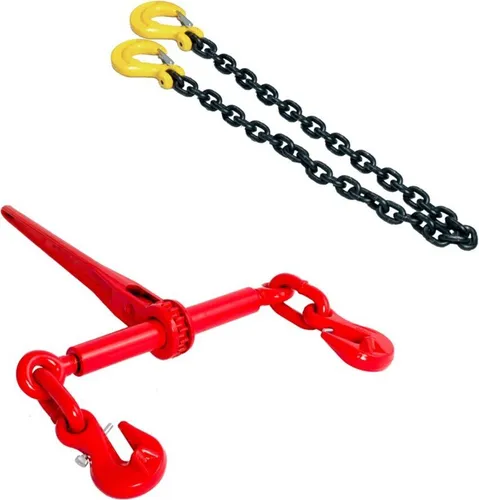 TRIZERATOP Zurrkette, Spannkette , zweiteilig 4t, 8mm; 5m, Schwerlastsicherung