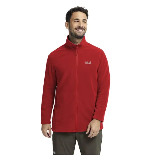 Jack Wolfskin Taunus 100 Full Zip M siren red XL - Die Taunus 100 Full Zip M von Jack Wolfskin ist eine leichte Fleecejacke für Herren, ideal zum Wandern. Mit dem flexiblen 3-in-1-Reißverschlusssystem und praktischen Taschen ist sie perfekt für wechselhafte Wetterbedingungen.