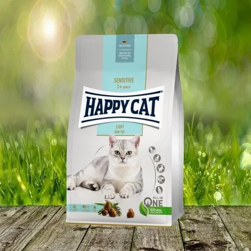 Happy Cat Care Adult Light - 4 kg - Katzenfutter für Erwachsene, glutenfrei und leicht verdaulich, mit hochwertigem Hähnchen für eine ausgewogene Ernährung.