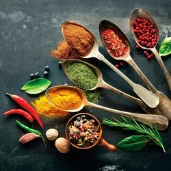 Produktbild EUROART Glasbild 30 x cm Herbs and spices Glas Bunt