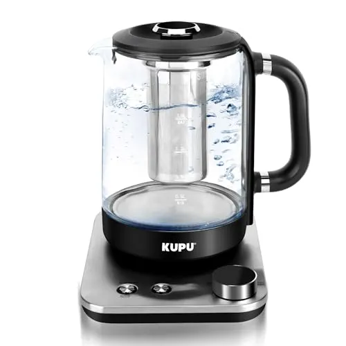 KUPU Wasserkocher mit Temperatureinstellung 1,6L