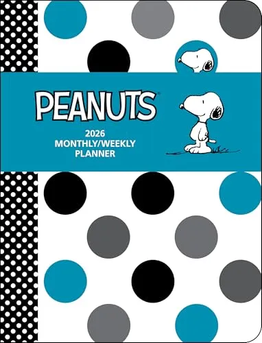 Peanuts® 12-Month 2026 Monthly/Weekly Planner Calendar - Sonstige, genießen Sie ein ganzes Jahr voller klassischer PEANUTS® Cartoons mit diesem praktischen Planer für Ihre Termine.