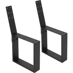 Bankbeine Bankgestell für Gartenbank - 2 Stück Schwarz - Stilvolles Bankgestell aus pulverbeschichtetem Stahl, ideal für Innen- & Außenbereich, einfache Montage und hohe Stabilität, perfekt für individuelle Gartenmöbel.