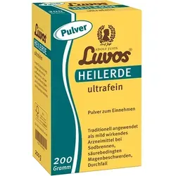Luvos Heilerde ultrafein - Arzneimittel zur schnellen Linderung von Sodbrennen und Magenbeschwerden, unterstützt die Darmflora und hilft bei Durchfall, ganz natürlich und ohne Nebenwirkungen.