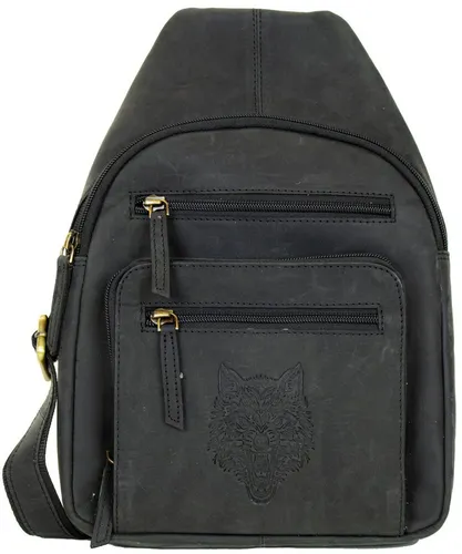 MDM Schultertasche Herren aus echtem Rindsleder – Vintage Slingbag - Kompakte und stilvolle Slingbag aus 100 % echtem Rindsleder in Vintage-Optik. Ideal für Alltag und Reisen, mit durchdachter Aufteilung und verstellbarem Schultergurt für flexibles Tragen.