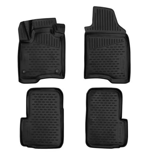 Element Passgenaue Premium 3D Gummimatten für FIAT Panda, Mk3, 2011-2024 - Fußmatten mit 100% Allwetterschutz, geruchsneutral und maßgeschneidert für perfekte Passform – ideal für jedes Wetter!