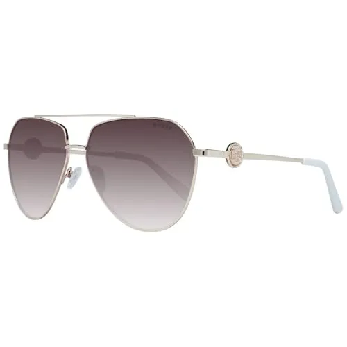 GUESS GF6140 Gold/Gradient Brown Sonnenbrille - Elegante Damen-Sonnenbrille in Gold mit braunem Verlauf, ideal für stilvolle Looks und optimalen UV-Schutz.