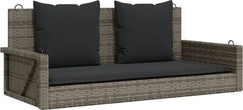 vidaXL Hängebank mit Kissen in grau von vidaXL