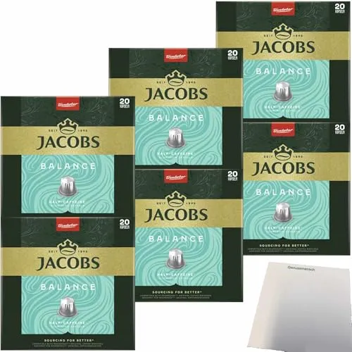 usy Bundle für Jacobs Espresso Balance Kapseln 6er (6x104g Packung) + usy Block