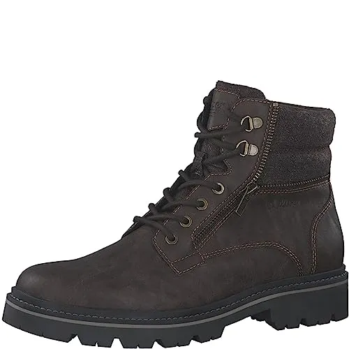 s.Oliver Herren Stiefelette Boot 5-16200-41, Größe 44 EU, Braun - Stiefeletten mit rustikalem Finish und Soft Foam-Innensohle für hohen Tragekomfort, ideal für Freizeit und Alltag.