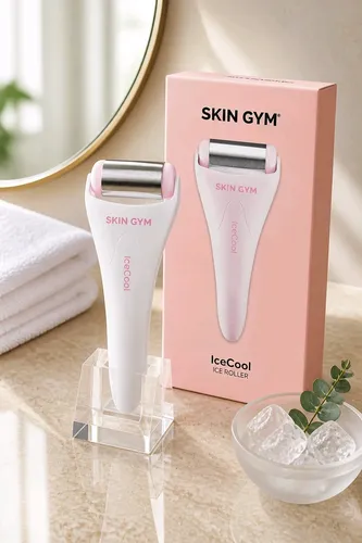 Skin Gym IceCool Ice Roller Gesichtsmassage Kühlroller Rosa