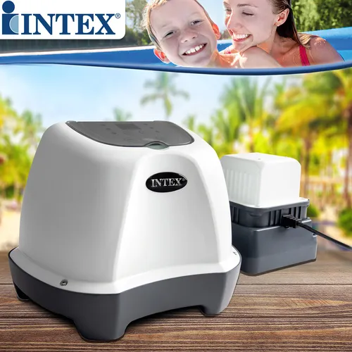 Intex Krystal Clear Salzwassersystem ECO 5220/CG-26668 - Poolzubehör für sauberes, frisches Wasser ohne Chlorbelastung. Das innovative Salzwassersystem senkt den Chlorgehalt um 60% und sorgt für ein angenehmes Badeerlebnis.