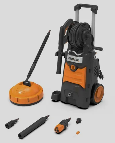 Primaster Hochdruckreiniger 2000W 150bar 430l/h Flächenreiniger Dampfstrahler