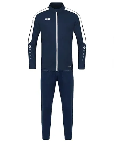 Jako Herren Trainingsanzug Polyester Power M9123, Marine - Trainingsanzug aus 100% Polyester im Regular Fit, ideal für Fußball und sportliche Aktivitäten. Maschinenwaschbar und pflegeleicht für optimalen Komfort.