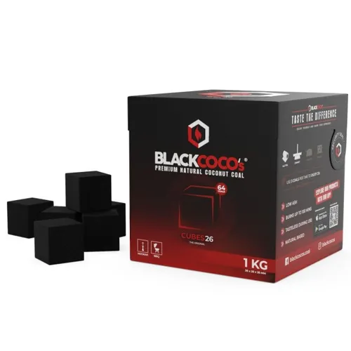 BLACKCOCO´S Premium Shisha Kohle, Cubes 26 von BLACKCOCO´s