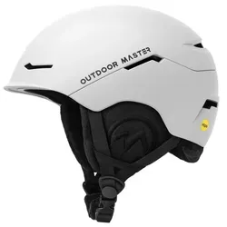 OutdoorMaster ELK MIPS Skihelm - Schneesporthelm Weiß Größe M