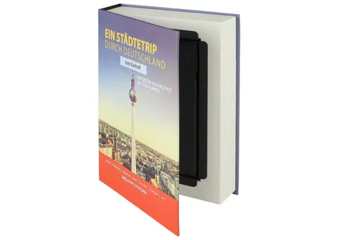 HMF Buchtresor getarnter Buchsafe für zuhause, innovatives Geheimversteck für Wertsachen, 23 x 15 x 4 cm