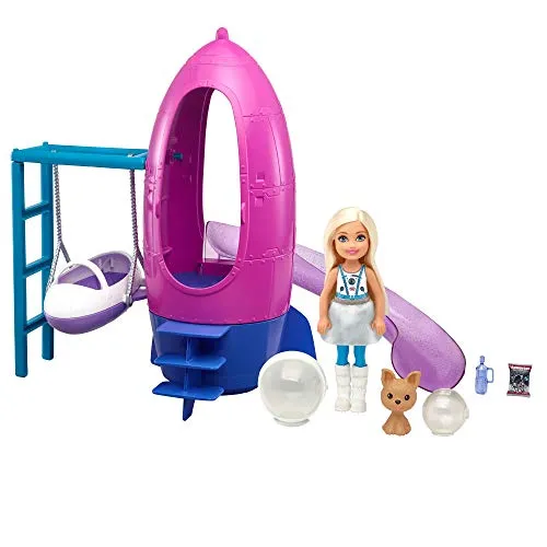 Barbie GWT32 Space Discovery™ Chelsea™ Puppe & Rakete Spielset mit Hündchen