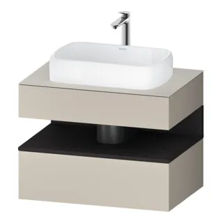 Qatego Konsolenwaschtischunterbau, 1 Auszug, 1