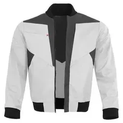 Blousonjacke X-Serie weiß/grau Größe XL - Arbeitsjacke mit Rundhalsausschnitt, praktischen Taschen und Reflexpaspel für optimale Sichtbarkeit. Ideal für den Einsatz in Industrie und Handwerk.