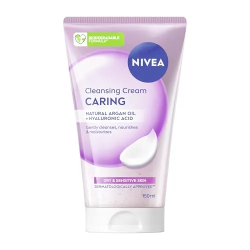 NIVEA Gentle Face Cleansing Cream Wash für trockene & empfindliche Haut (150 ml)