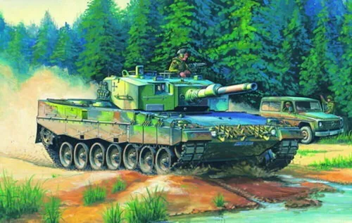 Hobby Boss 82401 German Leopard 2 A4 Tank Bausatz 1:35 - Automobile Bausatz des berühmten German Leopard 2 A4 Tanks im Maßstab 1:35, ideal für Modellbau-Enthusiasten und Sammler.