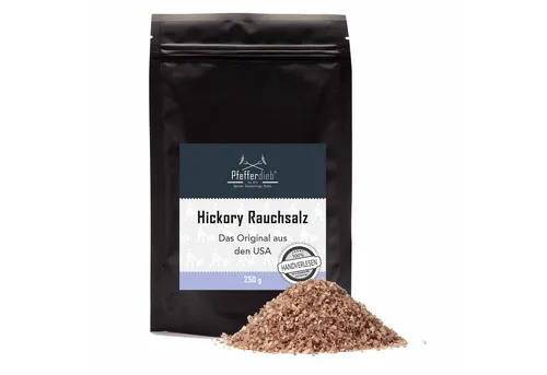 Pfefferdieb Gewürz Hickory Rauchsalz kaltgeräuchert, 250g